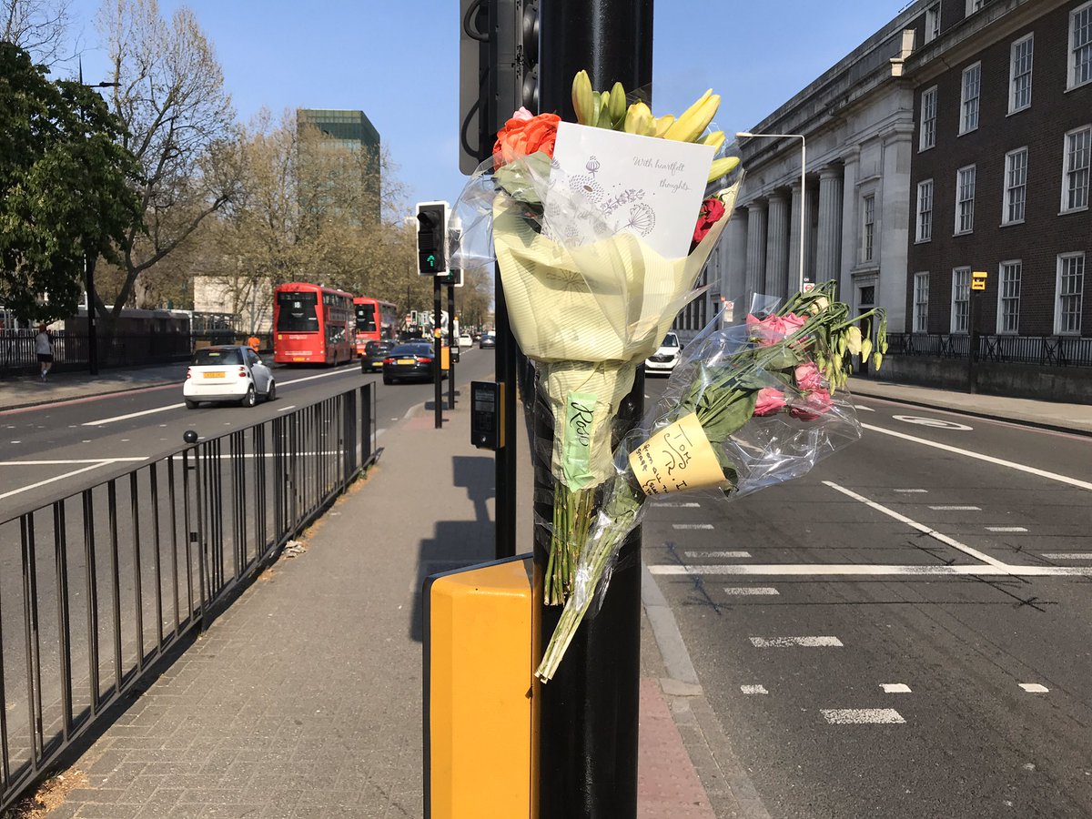 Flowers cyclist collision