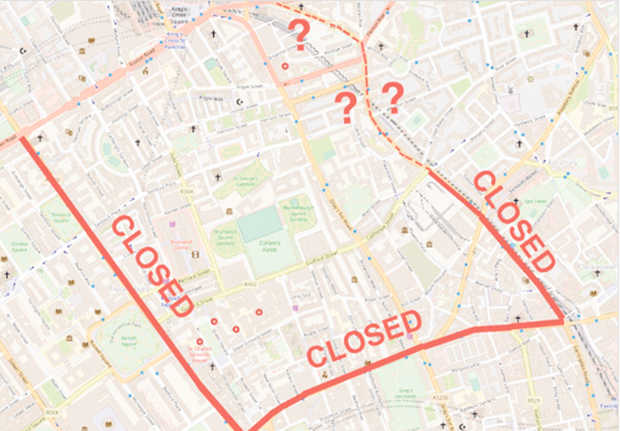 Bloomsbury road closures