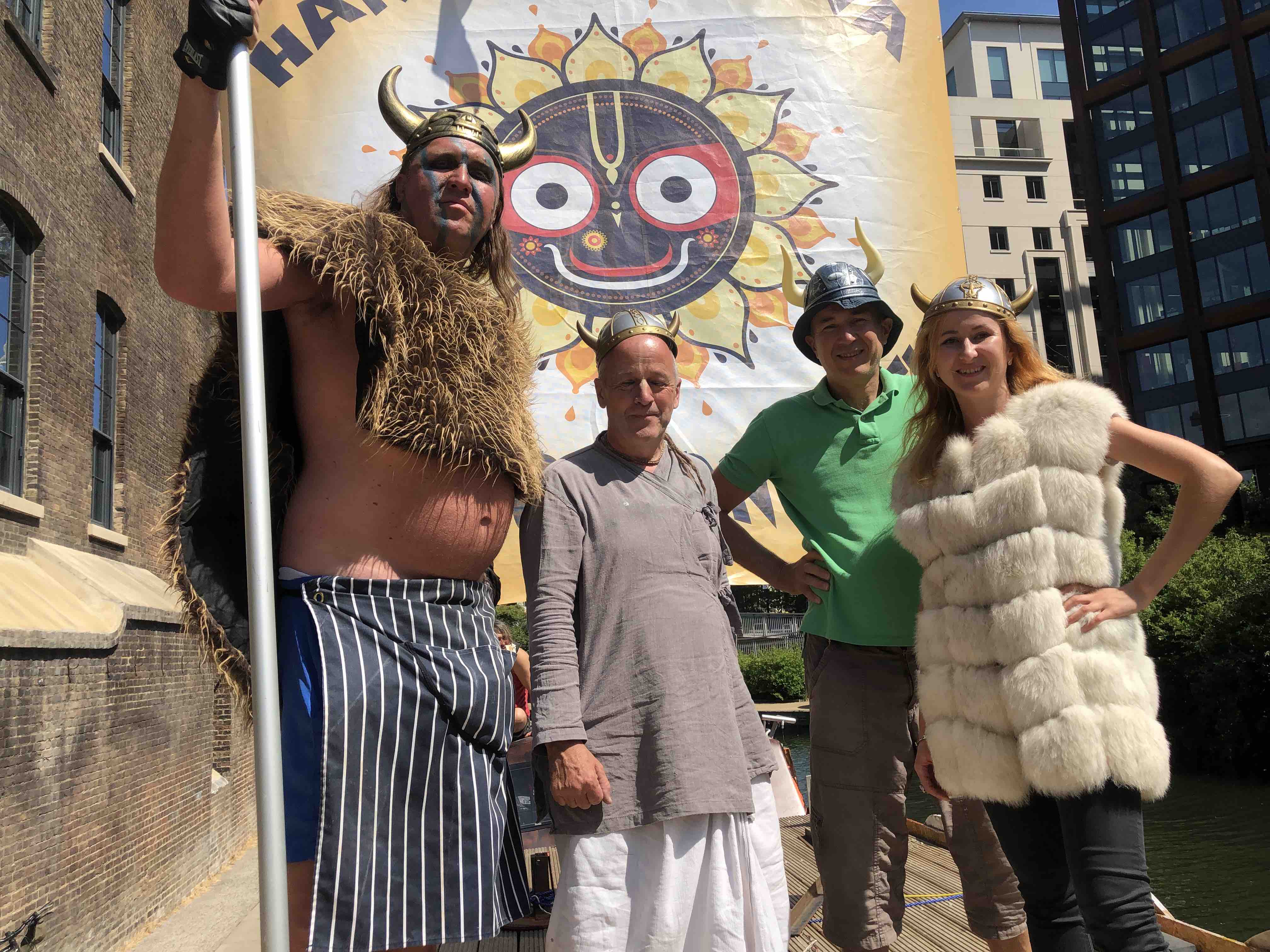 A really BIG help! Seven foot viking helps food emergency IMG_8458