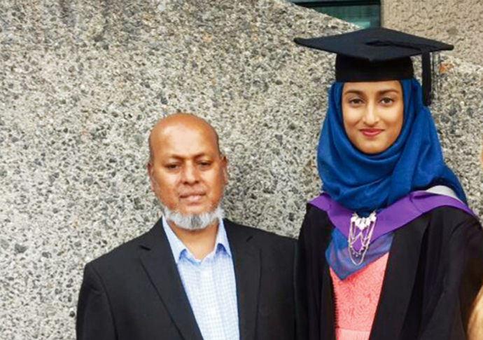 Murdered dad ‘would support Black Lives Matter’ Makram Ali with daughter Ruzina Akhtar