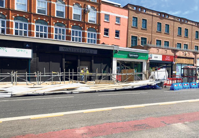 Scaffolding in High Street