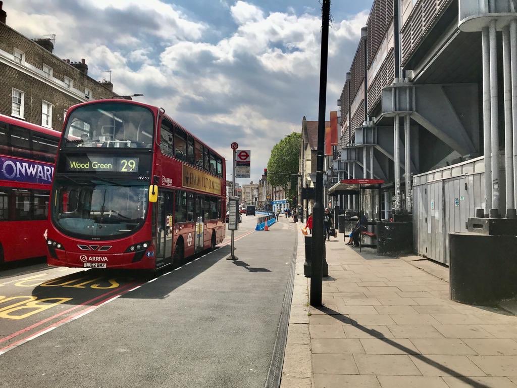 Coronavirus: Improving Camden’s high streets and town centres EZBz3NAWkAUjiNB pavement widening Camden town 2020