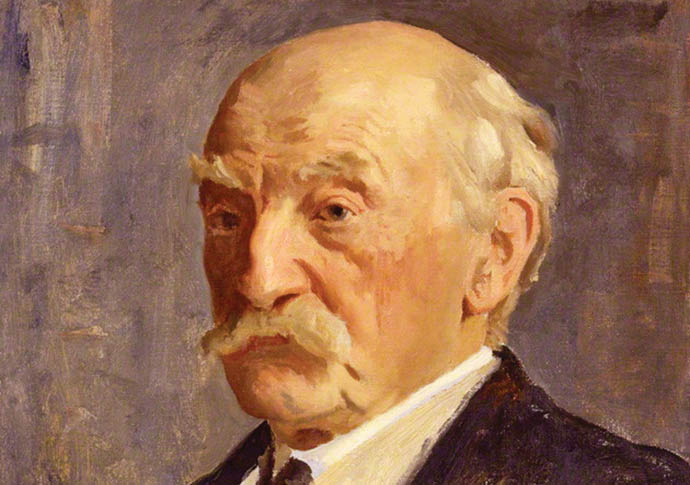 Thomas Hardy painted in 1923 by Reginald Eves
