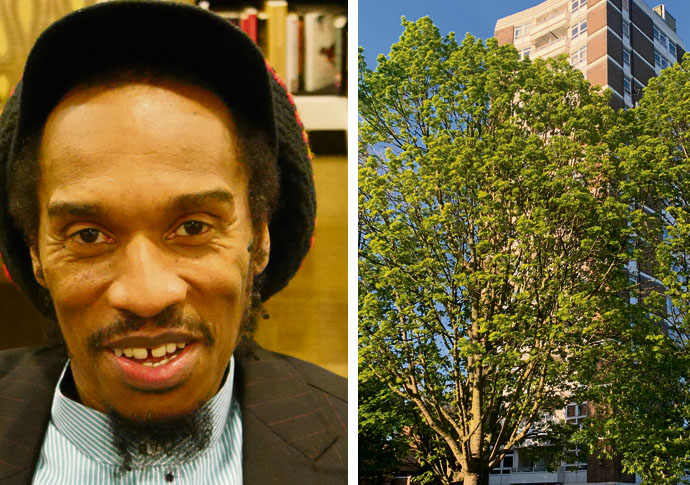 Poet Zephaniah roots for tree activists Benjamin Zephaniah