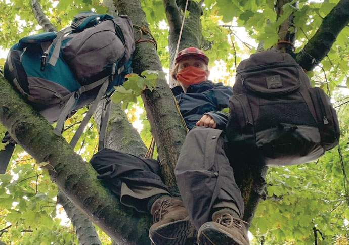 Dixon Clark Court tree protester