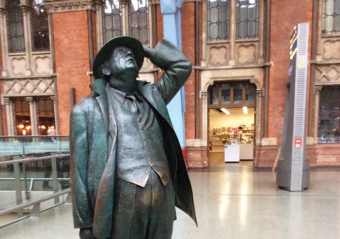 It’s hats off to the capital’s great stations Betjeman statue