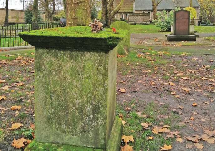 Sorry state of Mary’s memorial Mary Wollstonecraft memorial