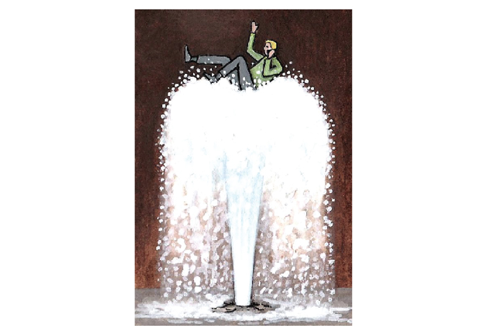 Thames Water burst pipe cartoon