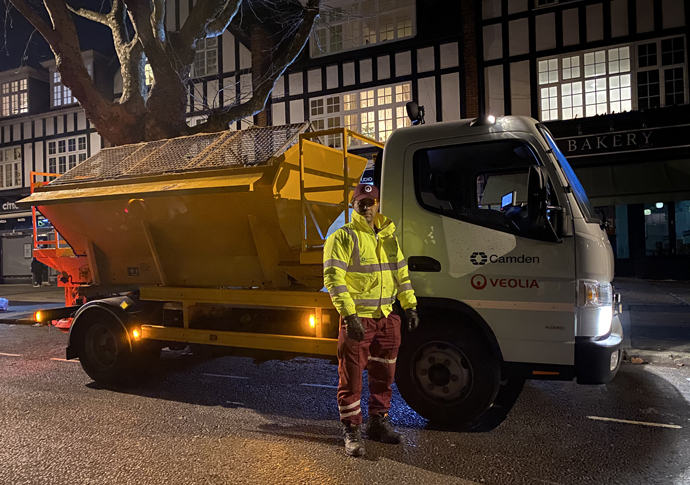 Veolia Gritting Camdens Roads