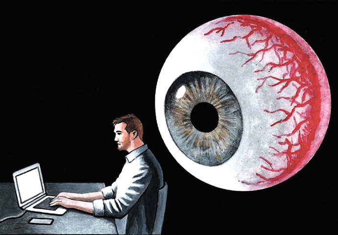 Watching Eye cartoon