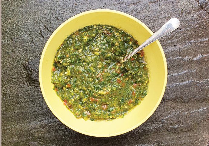 Eating in: the big dippers coriander chutney Eating in