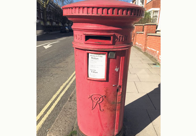 West Hampstead has history Victorian Postbox