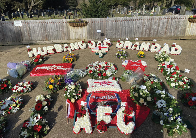 William Earls Floral tribute