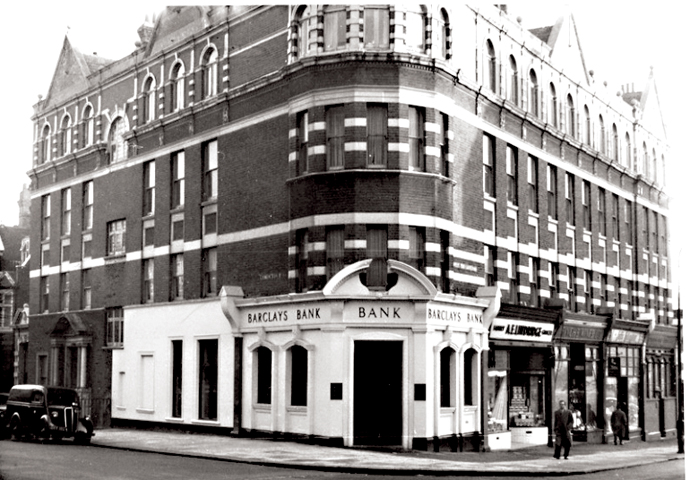 Barclays Bank building in West Hampsteadif