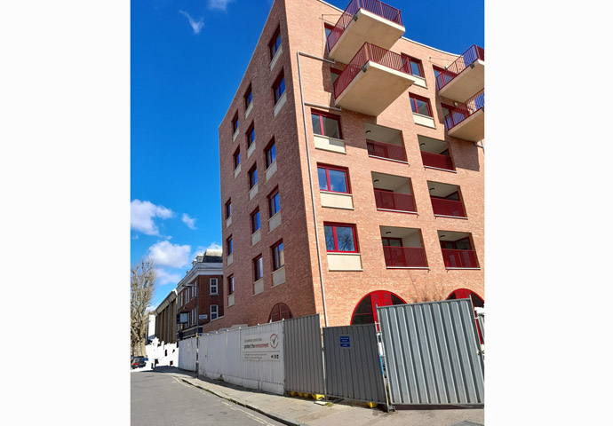 Empty block in Chalton Street, Somers Town