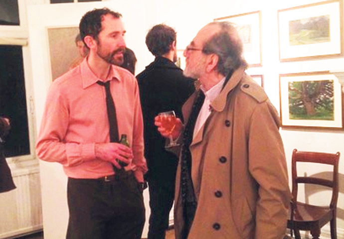 Eric Gordon with painter David Caldwell at HSoA