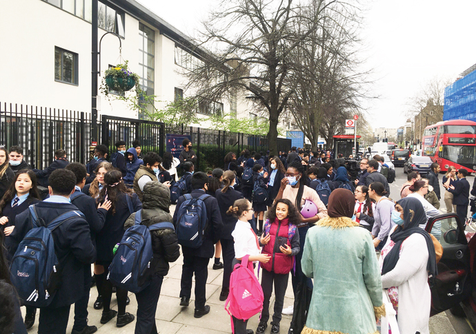 School’s out: lessons end early amid pupils’ protest Pimlico Academy 01-02Image from iOS (8)