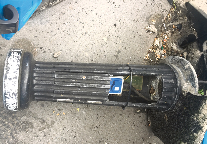 Queen's Crescent_derelect bollards 2