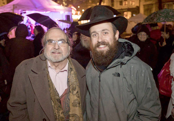 Rabbi Mendy Korer and Eric Gordon