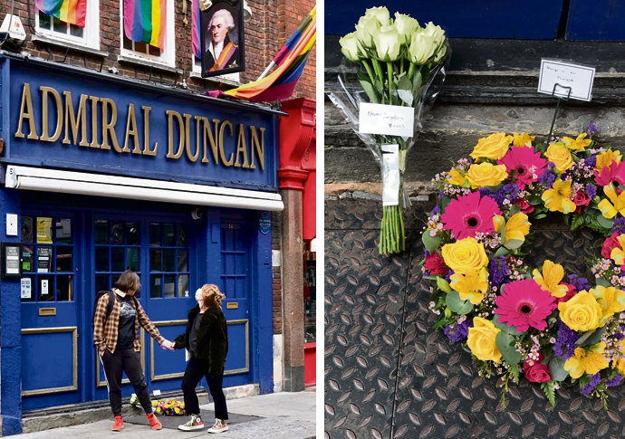 Rainbow flags mark Admiral Duncan pub bombing Admiral Duncan