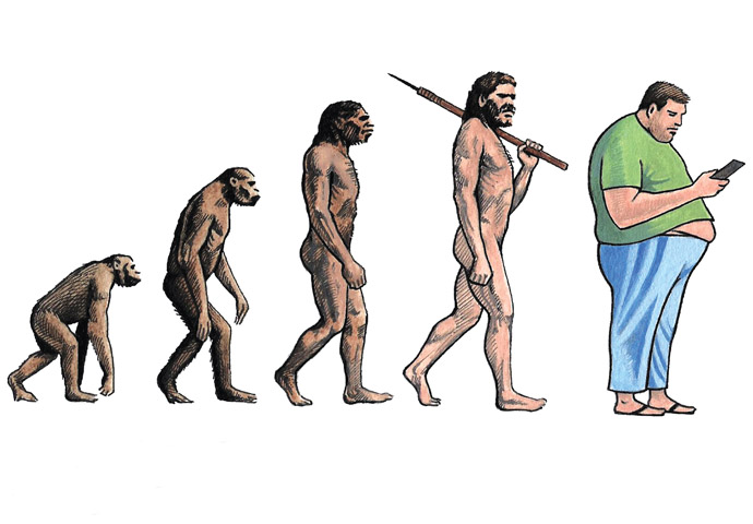 Evolution cartoon_John Sadler