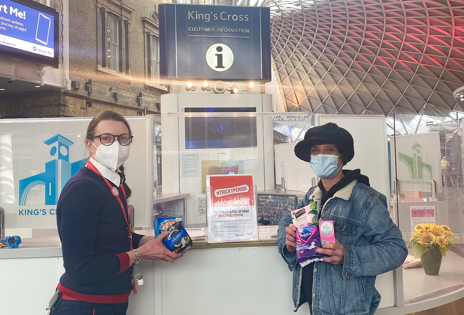 King’s Cross ‘first train station in England’ to give out free period products Tricky Period 2 - Sherren Scott & Caroline Allouf of Tricky Period (1)