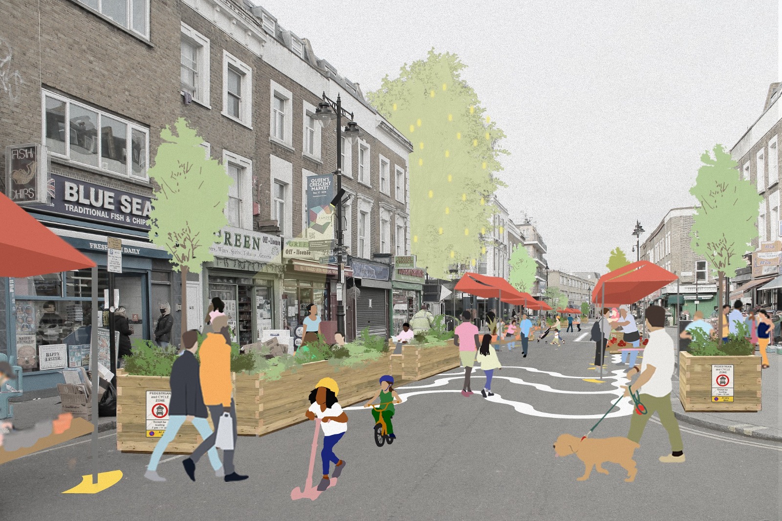 Neighbours split over Queen’s Crescent pedestrianisation plan cnj27may21 Image 2021-05-27 at 08.16.22 (10)