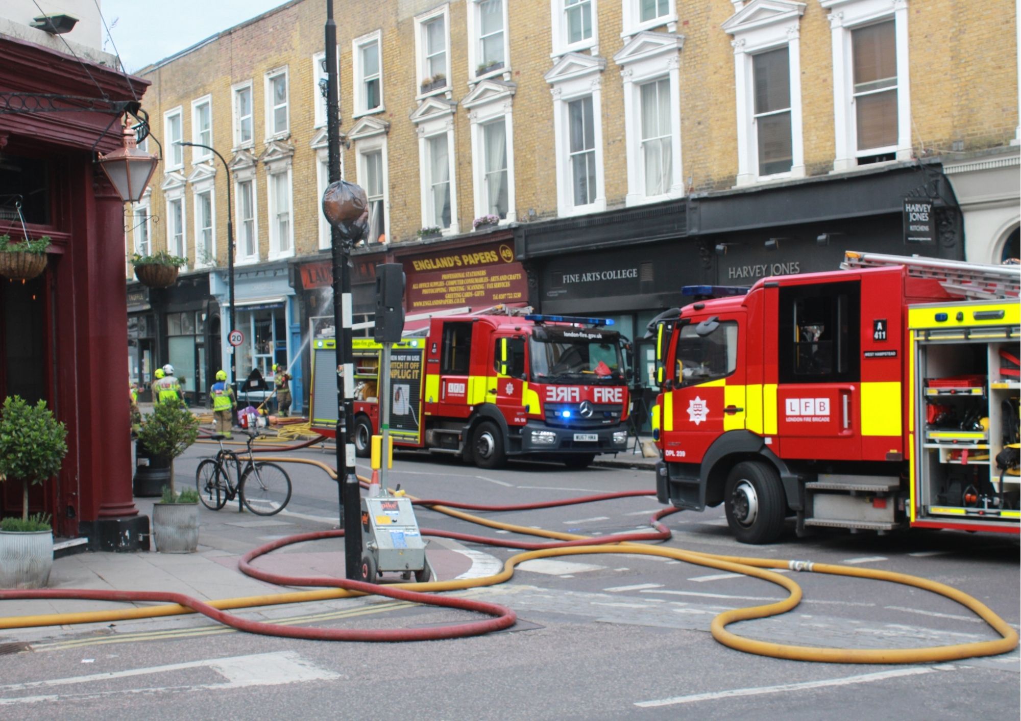 Fire-hit launderette in Belsize Park may never reopen Copy of Copy of launderettefire