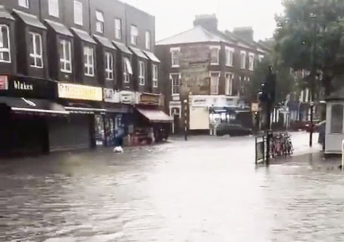 Flooding in Shirland Road Photo Westminster Labour
