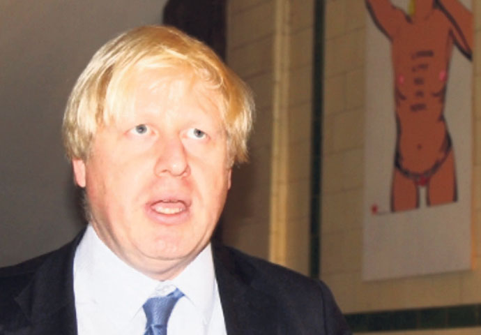 Boris Johnson looking vacant
