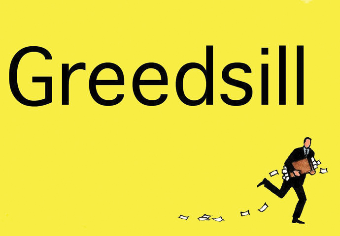 Greedsill cartoon
