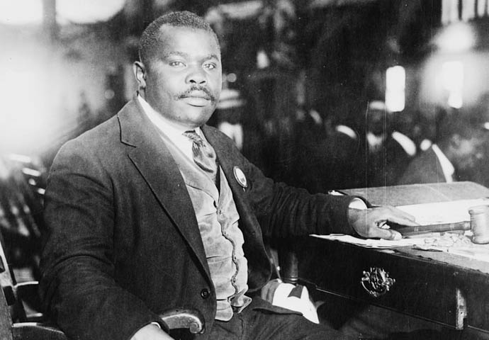 What’s all this about a humble background? Marcus Garvey credit LoC George Grantham Bain Collection
