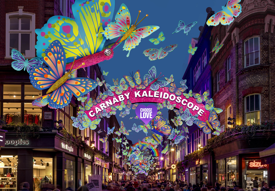 CARNABY CHRISTMAS SHOPPING AND DINING PARTY 2021 carnaby kaliedoscope WEX