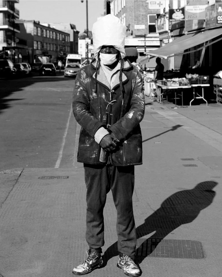 The man with the bag on his head! Queen's Crescent mourns lovable