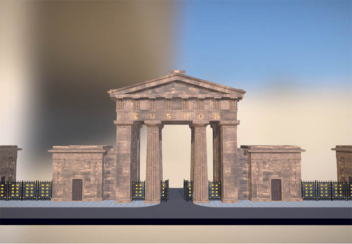 Euston Arch model