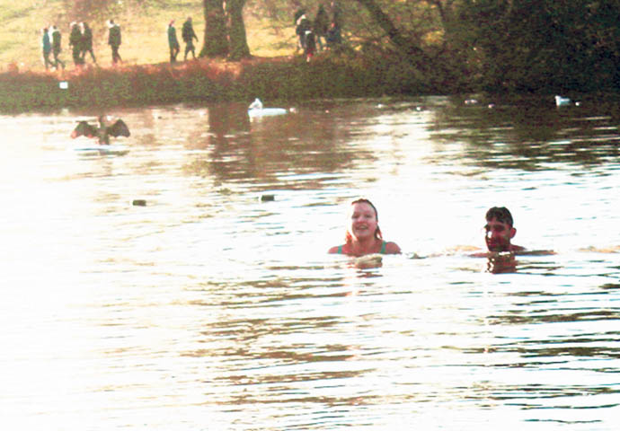 Hampstead Pond swimmers