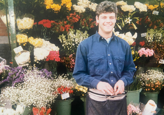 Tony Eastlake at his stall