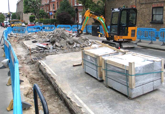 Savernake Road roadworks