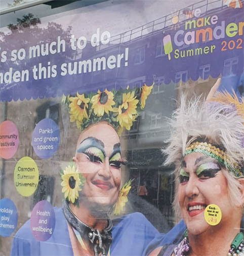 Bus stop advert