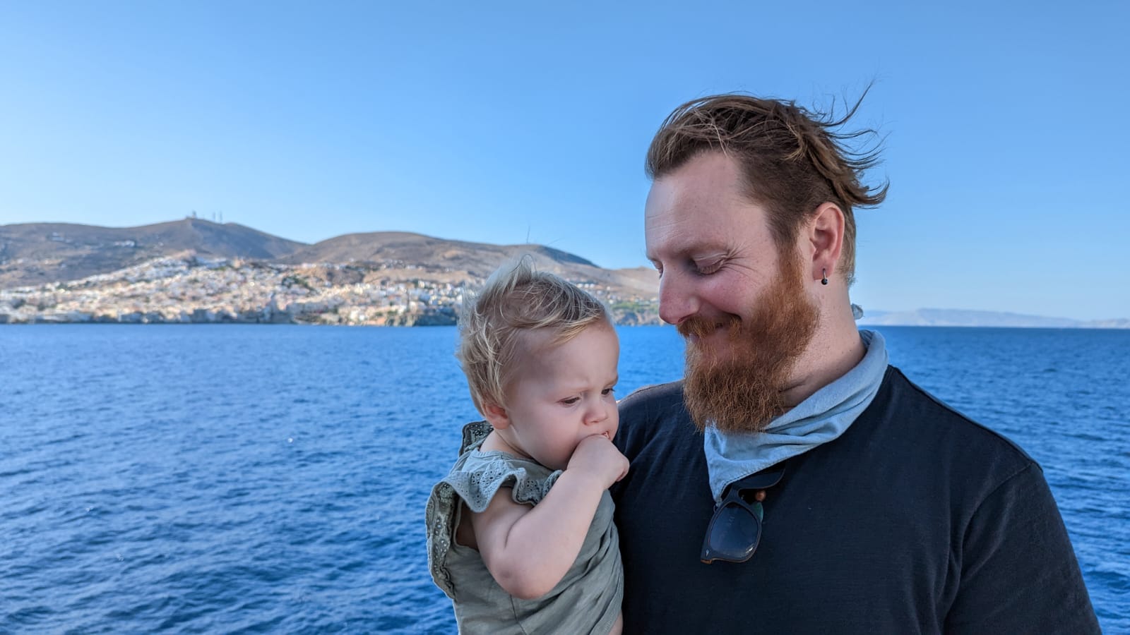 ‘Devoted’ father dies on family holiday in Greece Cornelius and Clio - last day