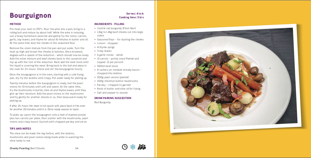 Example of a beef cheek spread