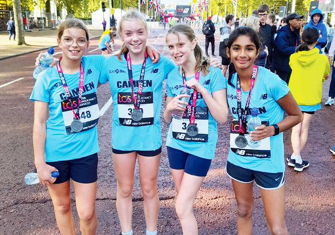 Camden Girls U13s Mini Marathon