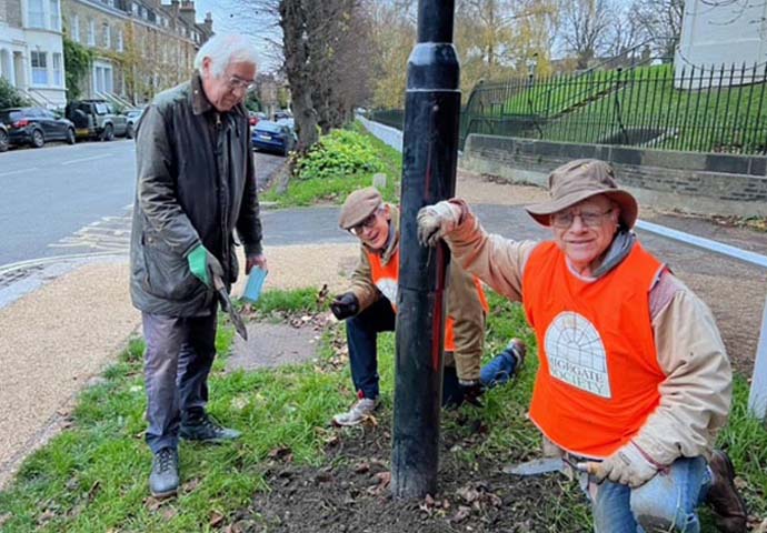 We are planting for the future & contributing to the environment Highgate Society gardeners