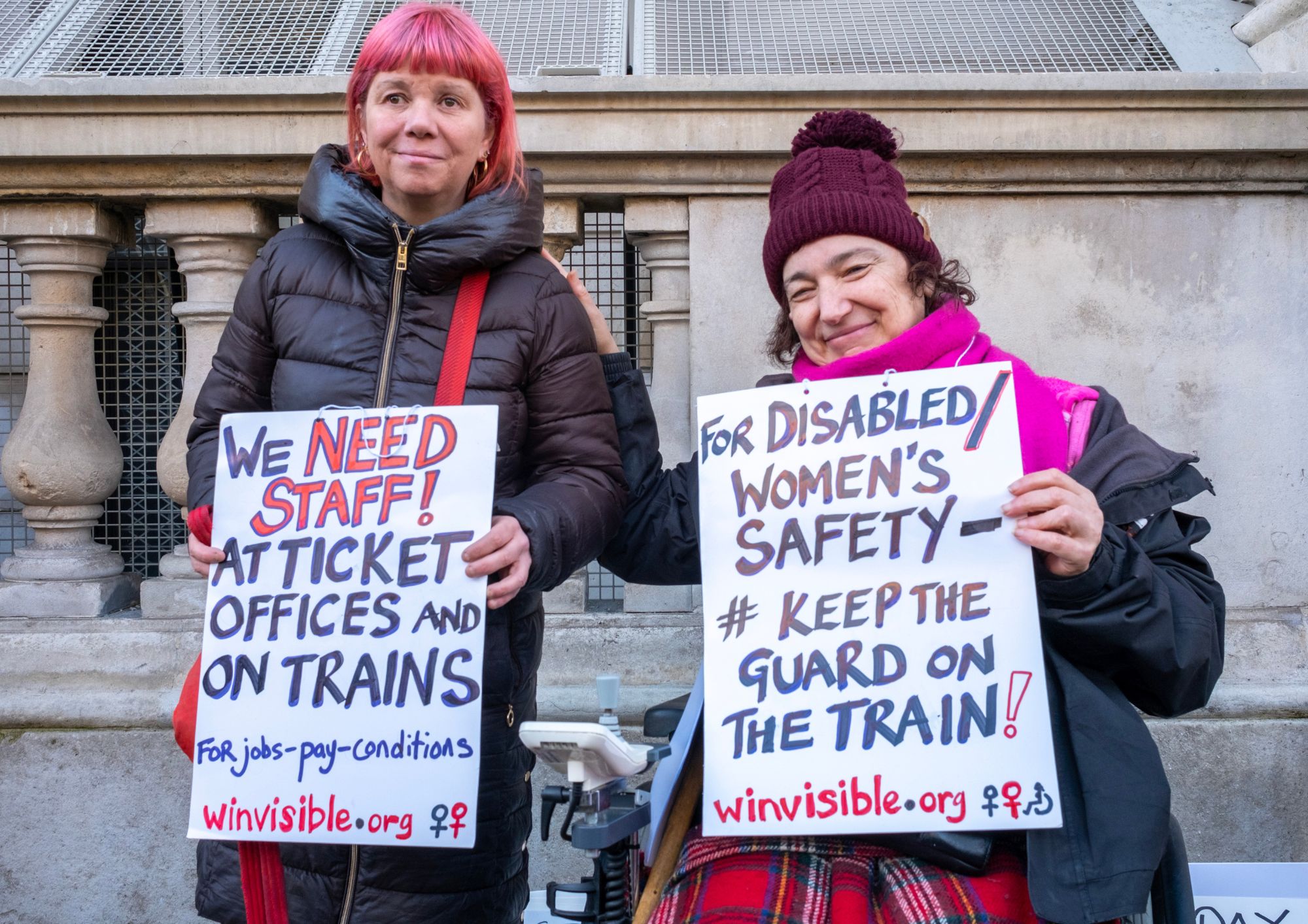 Rail station staff cuts will hit disabled passengers disabilities protest simon lamrock