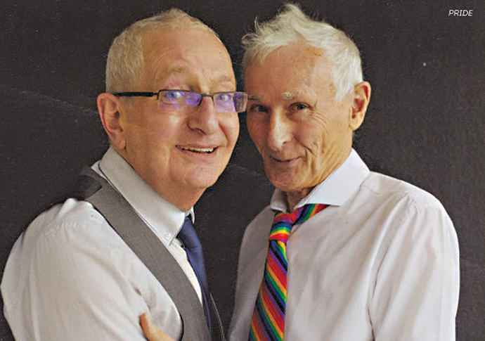 Andrew Lumsden with his partner Stephen Clissold