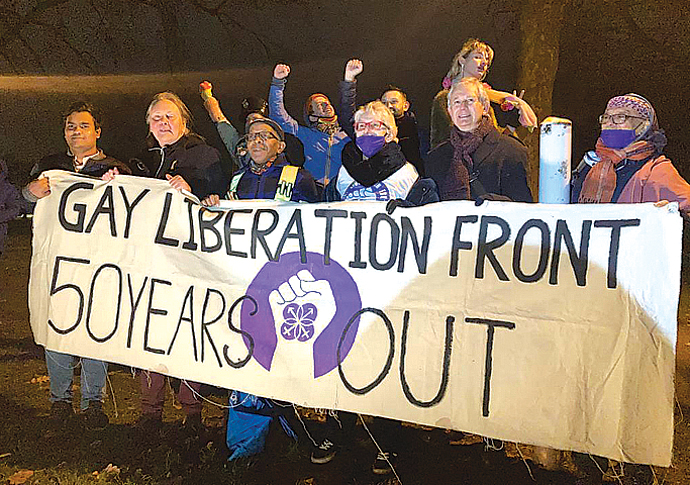 LGBT+: Sex is part of LGBT history Campaigners on Highury Fields in 2020