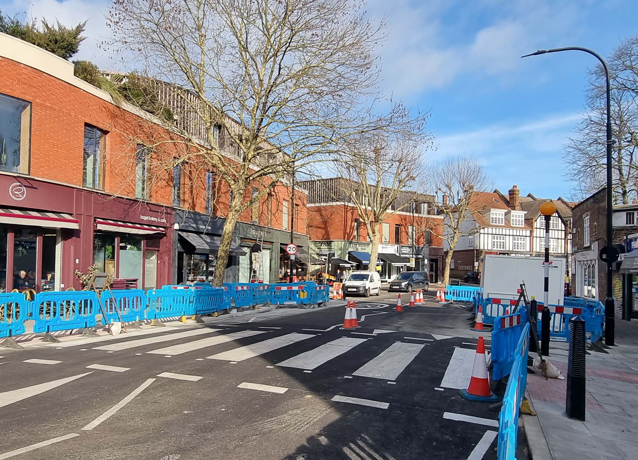 There was consultation over new zebra crossing New zebra crossing in Swains Lane