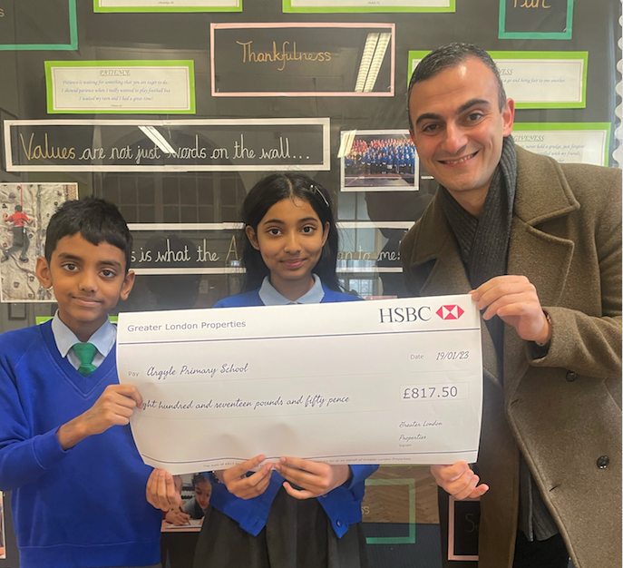 Estate agent’s help for cash-strapped schools estate agent donation argyle
