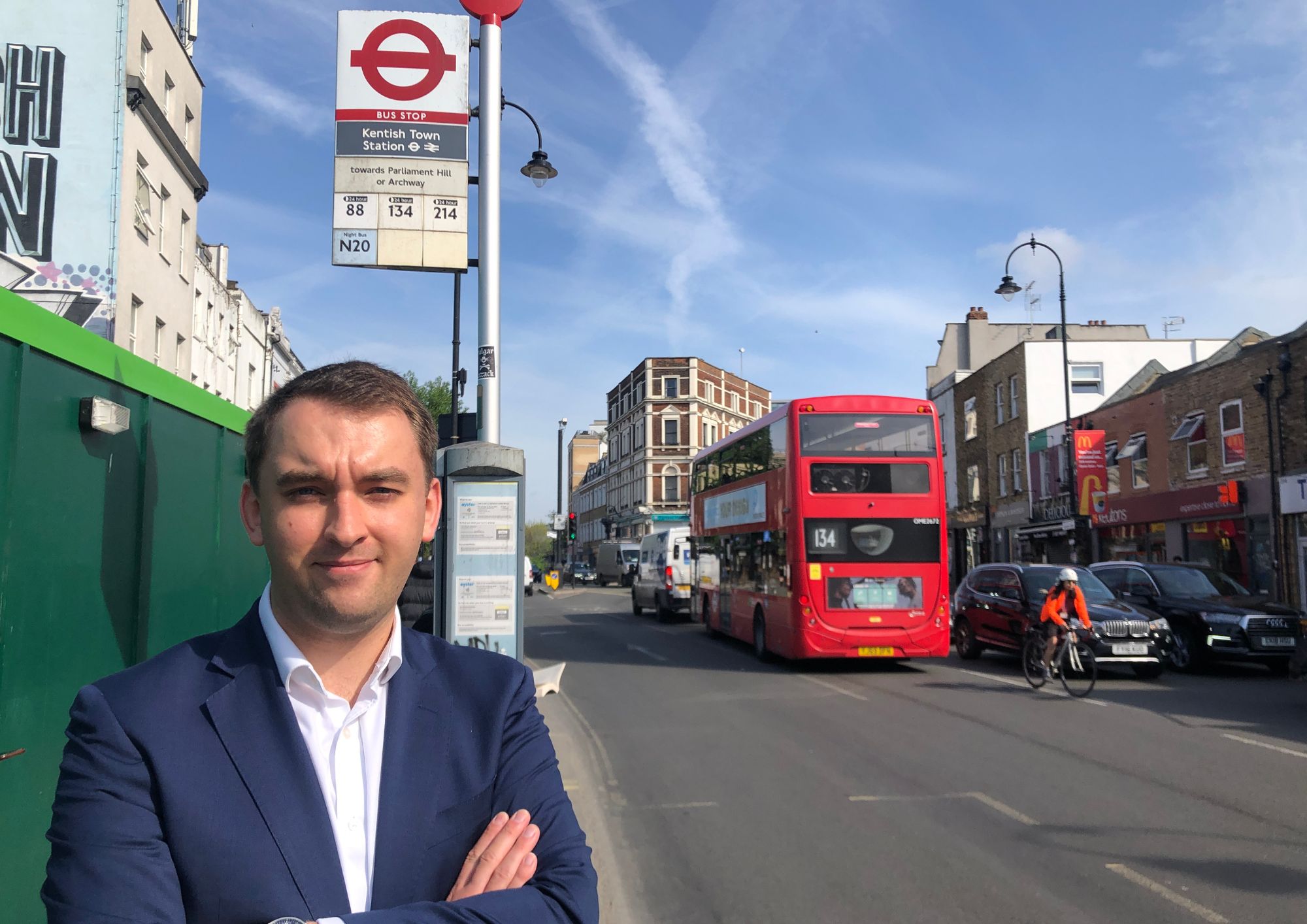 First the tube… now key bus stop in Kentish Town is closing too james slater bus stop