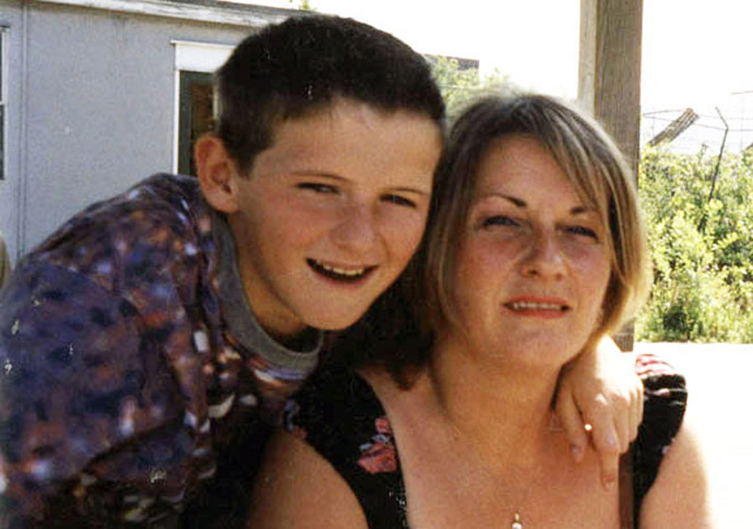 Ben Kinsella with his mother Deborah
